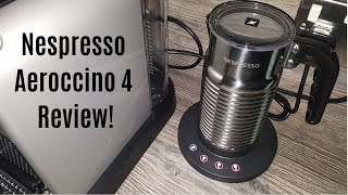 Nespresso Aeroccino 4 Milk Frother Review  Worth upgrading from the Aeroccino 3 [upl. by Vasiliu]