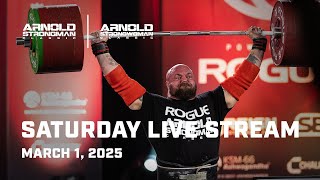 Full Saturday Live Stream  2025 Arnold Strongman Classic [upl. by Hgielrahc]