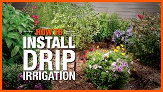 How to Install Drip Irrigation  The Home Depot [upl. by Harrell]