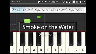 Piano Playalong  Smoke On the Water by Deep Purple [upl. by Indihar]