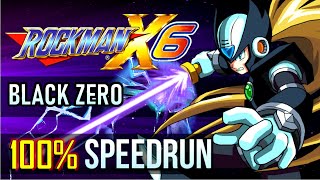 Megaman X6 Black Zero 100 No Damage Completion Run Xtreme mode [upl. by Enialem]