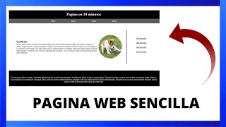 CREAR PAGINA WEB SENCILLA EN 10 MINUTOS con HTML y CSS  Tutorial [upl. by Lav]