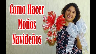 Cómo Hacer Moños Navideños Fáciles [upl. by Toddy233]