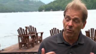 Life on the lake with Nick Saban [upl. by Macilroy682]