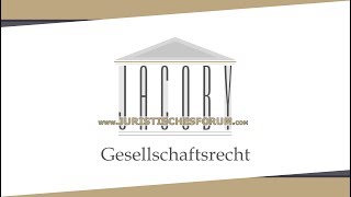 Gesellschaftsrecht 034054 Geschäftsführung und Vertretung Vorschau [upl. by Seys66]