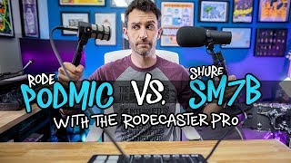 Rode PodMic vs Shure SM7B with the Rodecaster Pro [upl. by Ahens]