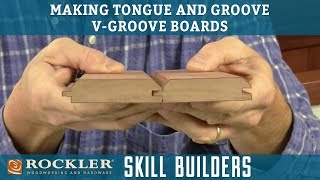 How to Make Tongue and Groove VGroove Boards  Rockler Skill Builders [upl. by Buonomo]