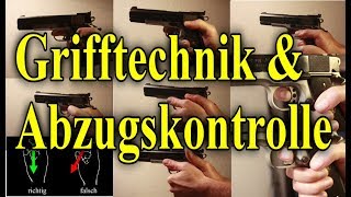 Kurzwaffe Grifftechnik und Abzugskontrolle Pistole [upl. by Aidaas]