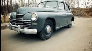 USSR RETRO CAR GAZM20 POBEDA [upl. by Aihsirt50]