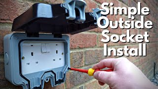 How To Install an Outside Socket  External Plug Installation Guide [upl. by Chader]