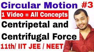 Circular Motion 03 Centripetal and Centrifugal Force IIT JEE NEET  Conical Pendulum Death Well [upl. by Stultz]