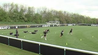 How to improve endurance and core strength  Soccer training drill  Nike Academy [upl. by Ekaj]