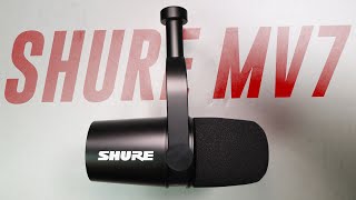 Shure MV7 USBXLR Mic Review  Test Compared to SM7b Podmic Q2u SM58 [upl. by Chicoine]