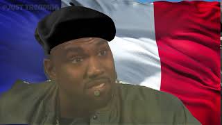 Kanye  Because Ns Was In Paris French Meme [upl. by Aerdnaid]