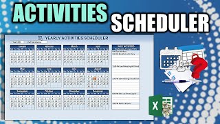 Learn How To Create This Yearly Activity Scheduler In Excel FREE Download Inside [upl. by Balbinder]