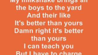 Kelis  Milkshake LYRICS [upl. by Aititel358]