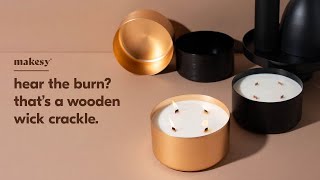 how does a wooden wick crackle [upl. by Zumwalt]