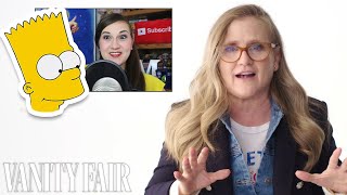 Nancy Cartwright Bart Simpson Reviews Impressions of Her Voices  Vanity Fair [upl. by Ekyt]