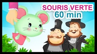 Une Souris Verte  1H de comptines et chansons Titounis [upl. by Tutt]