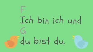 WIR Ich bin ich und du bist du Wenn ich rede hörst du zu Text Irmela Brender [upl. by Saberio]