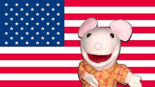 Pledge of Allegiance for Children  preschool homeschooling kindergarten grade school puppets [upl. by Rukna600]