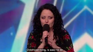 Kathleen Jenkins  Wild horses BGT with lyrics [upl. by Aliuqat]