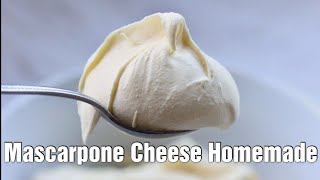 Mascarpone Cheese Homemade  How to make Mascarpone Cheese [upl. by Aiuoqes]