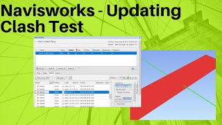 Navisworks  Updating Clash Test  Coordination [upl. by Ztnahc]