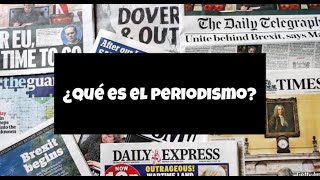 ¿Qué es el periodismo [upl. by Atiroc]