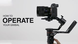 Tutorial how to operate your Manfrotto Gimbal  Stabilizers  Manfrotto [upl. by Sremlahc352]