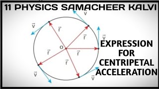 Expression for centripetal acceleration  Unit 2 Kinematics  11 Physics Samacheer kalvi [upl. by Williamsen]