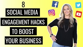 8 Social Media Engagement Hacks Strategies and Tips [upl. by Ynnus]