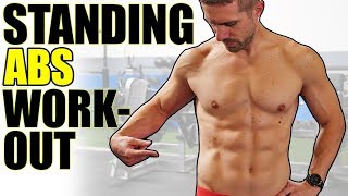 10 MINUTE STANDING ABS ROUTINE  Strong Six Pack Core Workout [upl. by Dierdre377]