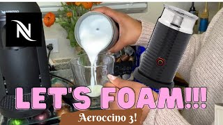 How To Foam Milk With Aeroccino 3 Make Coffee With Foam Tips amp Tricks  Easy Foamed Latte Recipe [upl. by Issie572]