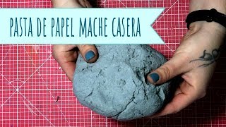 Como hacer papel mache casero  How to make papier mache or paper pulp El Rincón de Noe [upl. by Eniarrol]