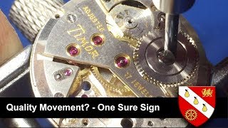 Watch Jewels Explained  Demonstration with 17 Jewels Timor Movement [upl. by Clare906]