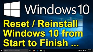 ✔️ How to Reset Windows 10 2020  Recovery Restore Reinstall Reset This PC Factory Settings [upl. by Folly]