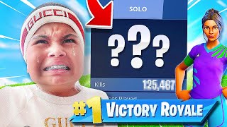 I EXPOSED Kaylen’s Fortnite Stats KID GETS MAD [upl. by Tootsie841]