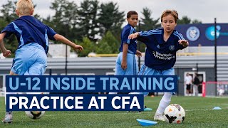 U12 Boys Practice at CFA  ACADEMY INSIDE TRAINING [upl. by Atsiuqal470]