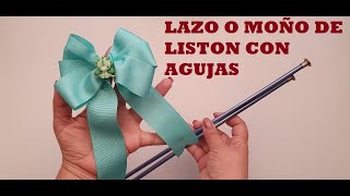 Como Hacer Moño Con Las Manos Fácil  listón [upl. by Ailssa]