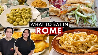 TOP 10 RESTAURANTS IN ROME  Italian Food Guide [upl. by Damiani]