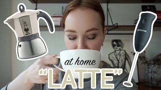 HOW TO MAKE A quotLATTEquot AT HOME moka pot  frother [upl. by Dagall]