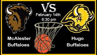 McAlester vs Hugo BASKETBALL  2142023 [upl. by Oric]