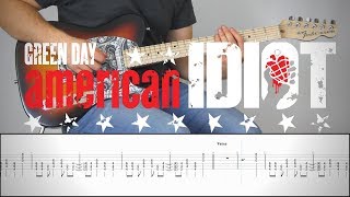 GREEN DAY  AMERICAN IDIOT  Guitar Cover Tutorial FREE TAB [upl. by Harpp]