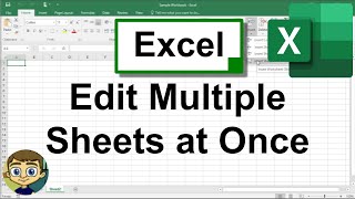 Work on Multiple Excel Sheets at Once by Grouping Sheets [upl. by Derdlim285]