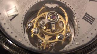 Closeup of tourbillon watch movement [upl. by Hpesoy863]