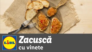 Zacusca cu vinete • reteta Bucataria Lidl [upl. by Shuping]