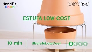 Cómo hacer una estufa casera low cost · Handfie DIY [upl. by Ellehciram]