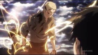 Attack on Titan Bertholdt Reiner Reveal Armored Colossal Titan English Dubbed [upl. by Hsakaa238]