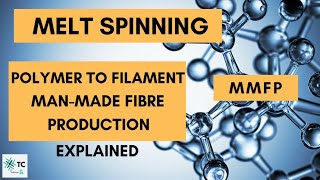 Melt Spinning  Man Made Fiber Production  Detailed Explaination TexConnect [upl. by Alessandro]